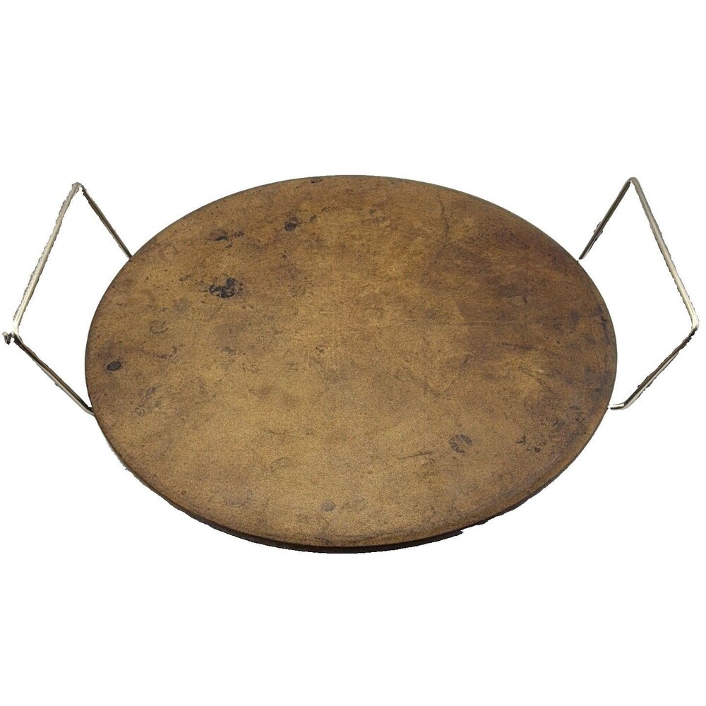 Pampered Chef Heritage Collection 14in Round Stoneware Bakestone Easy Clean